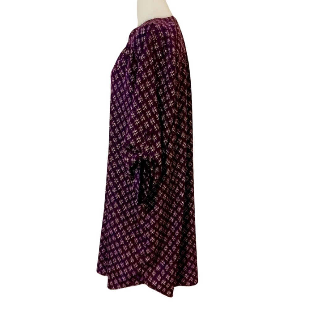 41 Hawthorn Stitch Fix Jimena Shirt Dress Purple Geometric Print XXL EUC Workwea - Picture 5 of 13